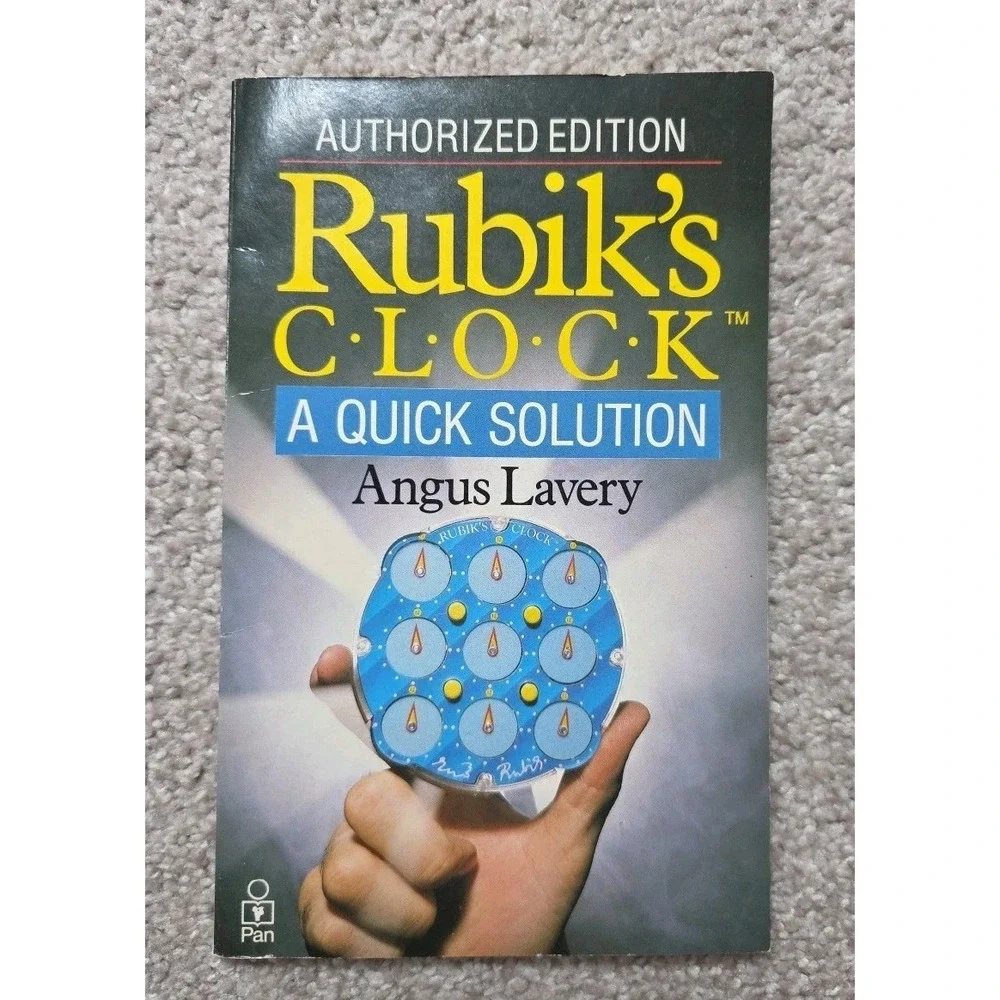 MATCHBOX RUBIK'S CLOCK PUZZLE GAME TOY 1988 VINTAGE TOY RETRO GAME BRAIN TEASER